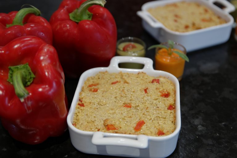 gratin de quinoa aux poivrons