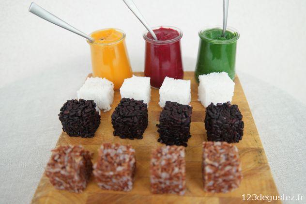 trilogie de riz au 3 coulis saint valentin