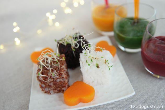 trilogie de riz au 3 coulis saint valentin