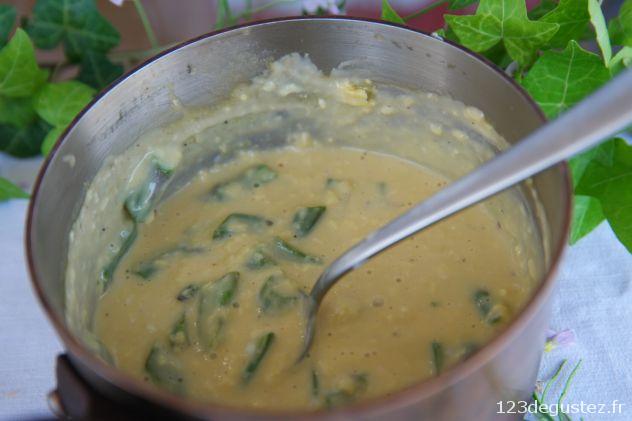 oeufs brouillés crémeux aux asperges