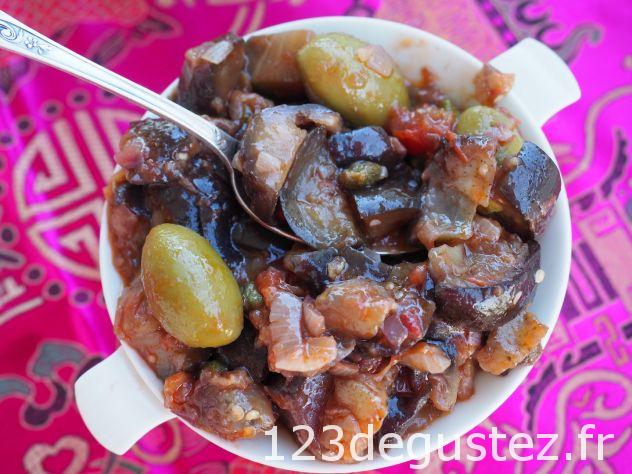 salade d'aubergines et câpres