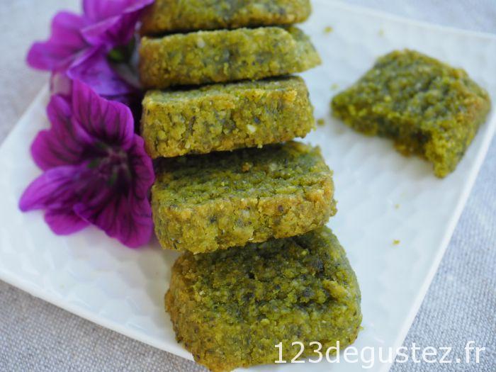 sablés salés au pesto