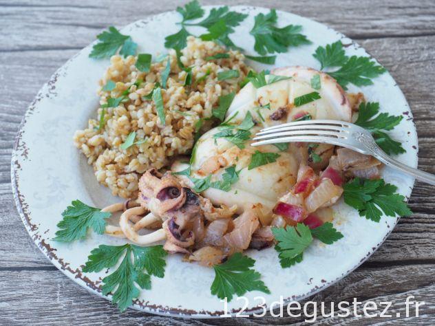 seiches à la plancha