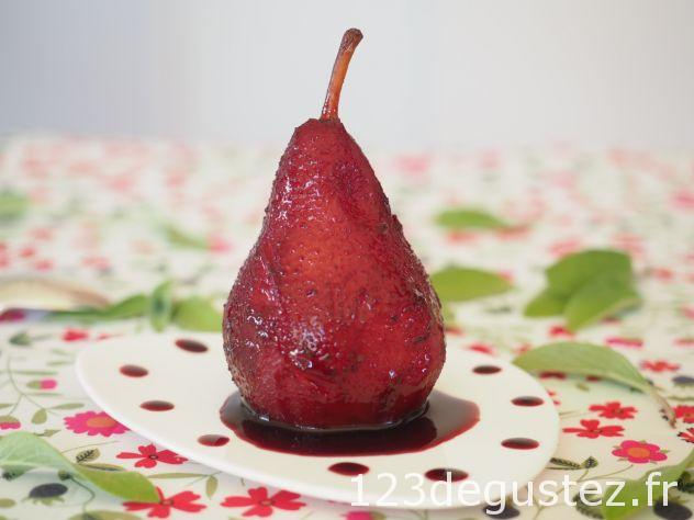 poires au vin et aux épices