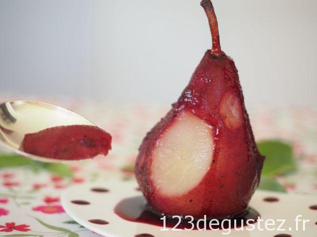 poires au vin et aux épices