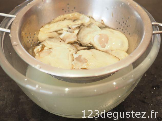 Huitres chaudes aux petits pois