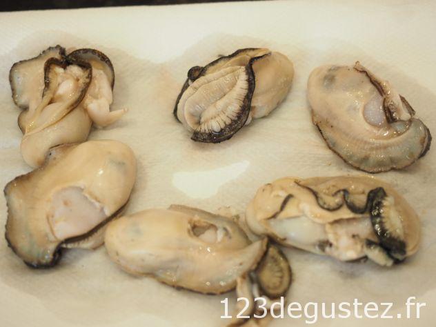 Huitres chaudes aux petits pois