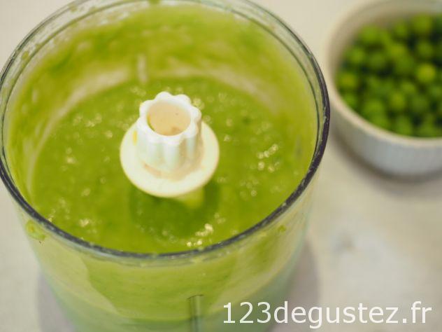 Huitres chaudes aux petits pois