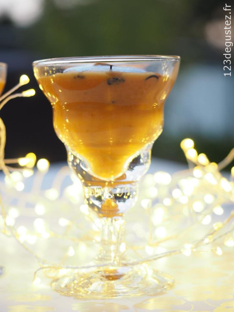Verrine de Noël facile aux ceps et thé Pu’Er