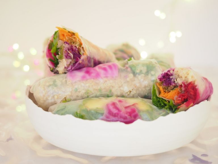 rouleau de printemps végé au quinoa