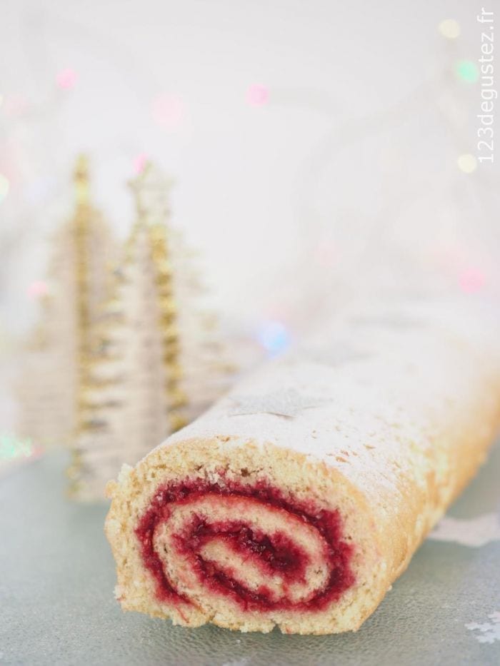 Bûche de Noel facile et légère sans gluten