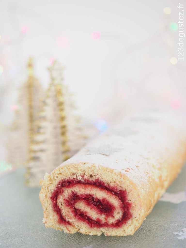 Bûche de Noel facile et légère sans gluten