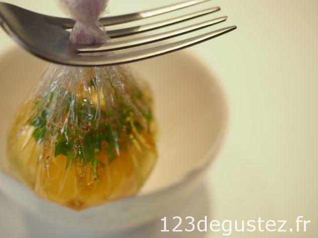 Saint Jacques aux oeufs mollets Dali