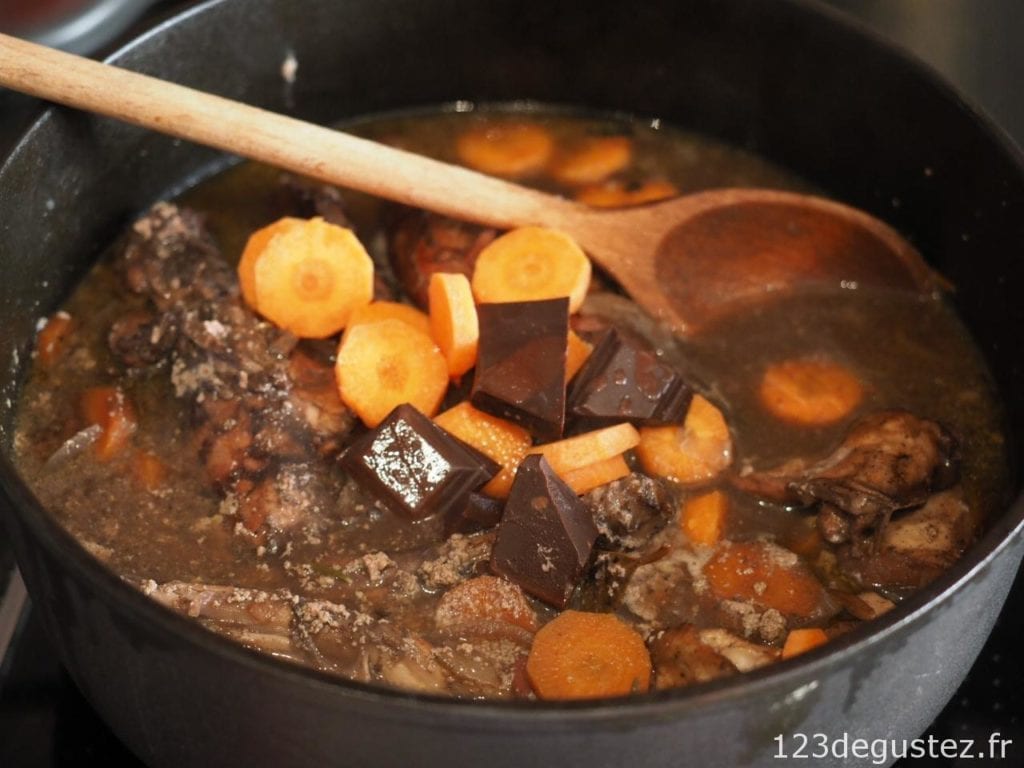 civet de lapin au chocolat