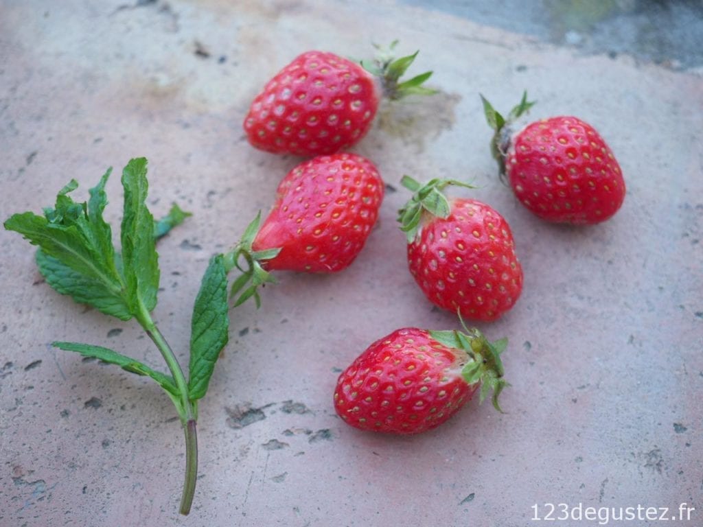 salade de fraises
