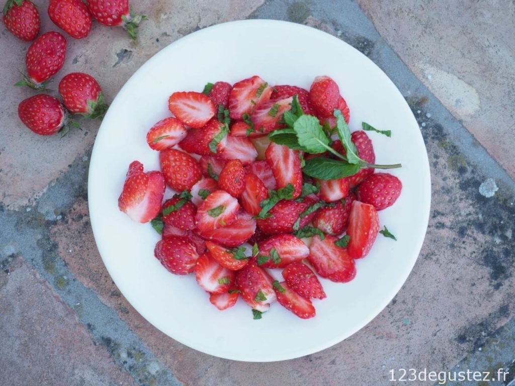 salade de fraises