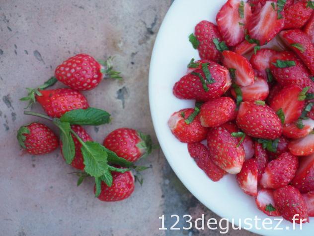 salade de fraises