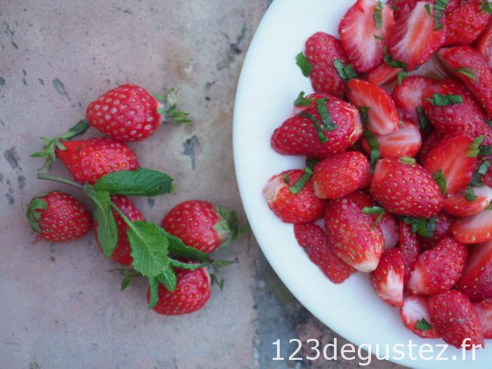 salade de fraises