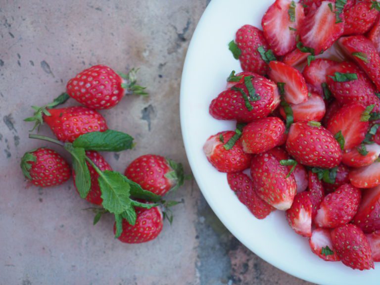 salade de fraises
