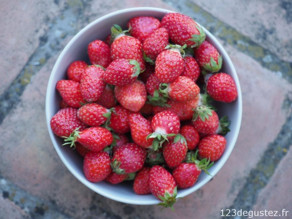 salade de fraises express
