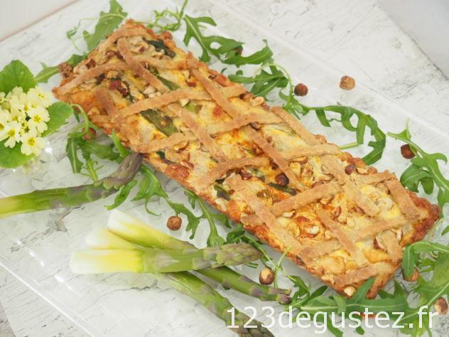 Tarte aux asperges végétarienne