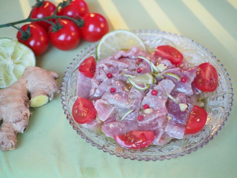 carpaccio de thon rouge
