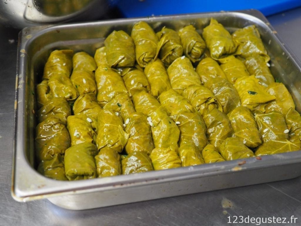 feuilles de vignes à la grecque ou dolmadakia