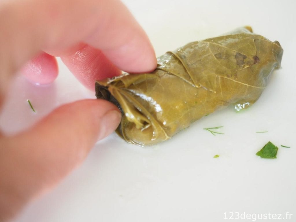 feuille de vigne farcie - dolmadakia