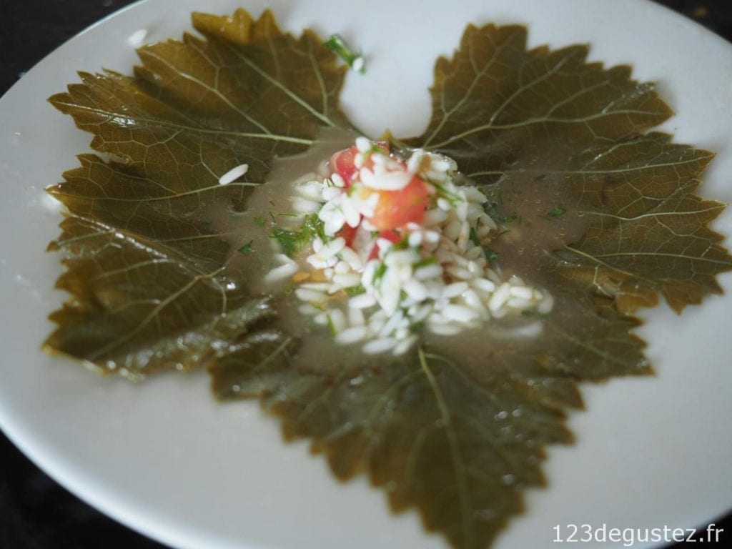 feuille de vigne farcie - dolmadakia