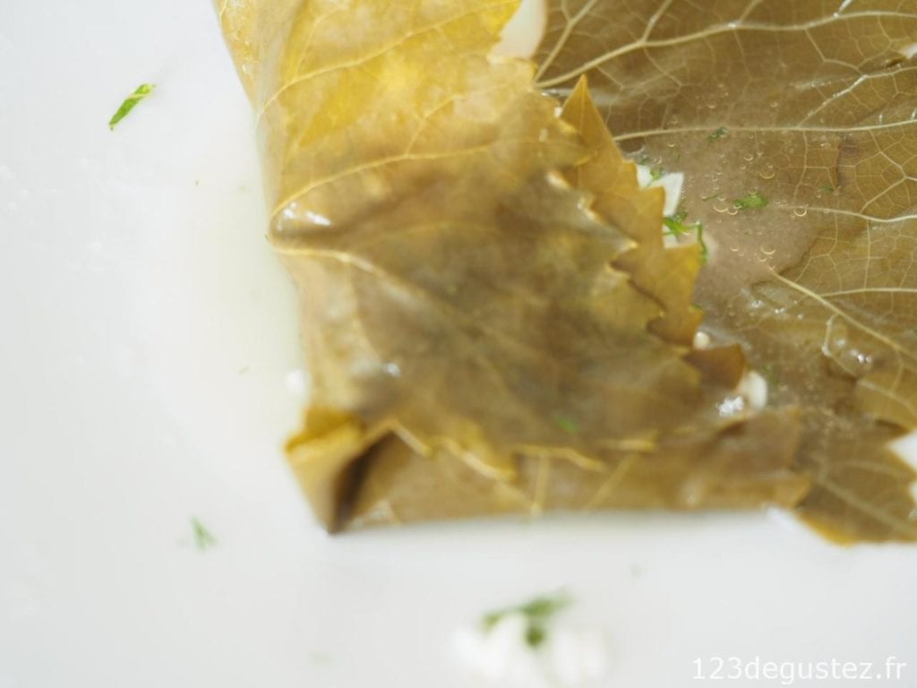 feuille de vigne farcie - dolmadakia