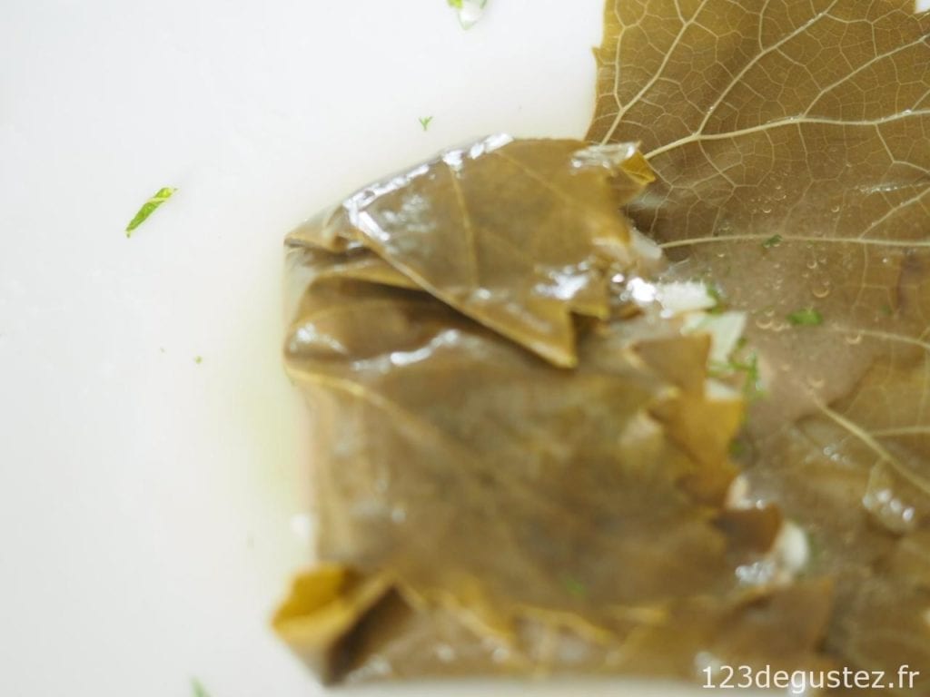 feuille de vigne farcie - dolmadakia