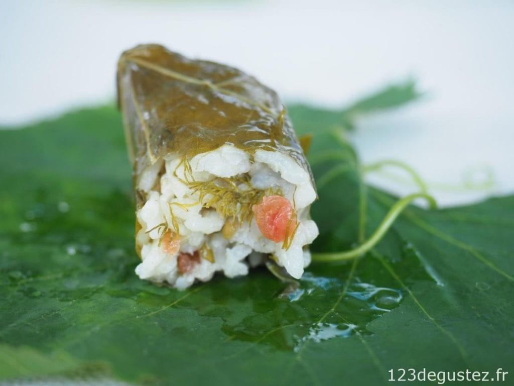 feuilles de vigne farcies - dolmadakia