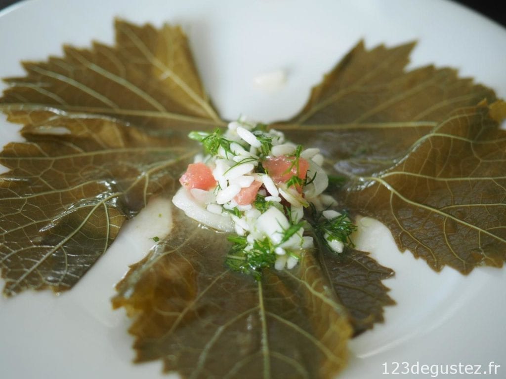 feuille de vigne farcie - dolmadakia