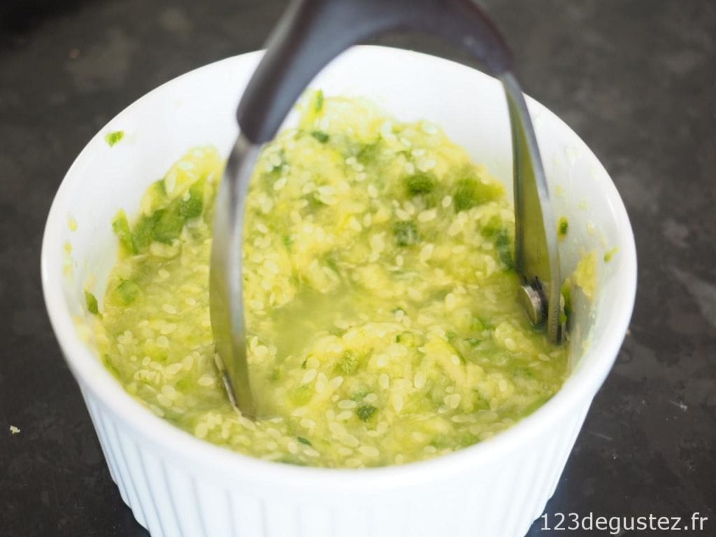 flan de courgette à la vapeur