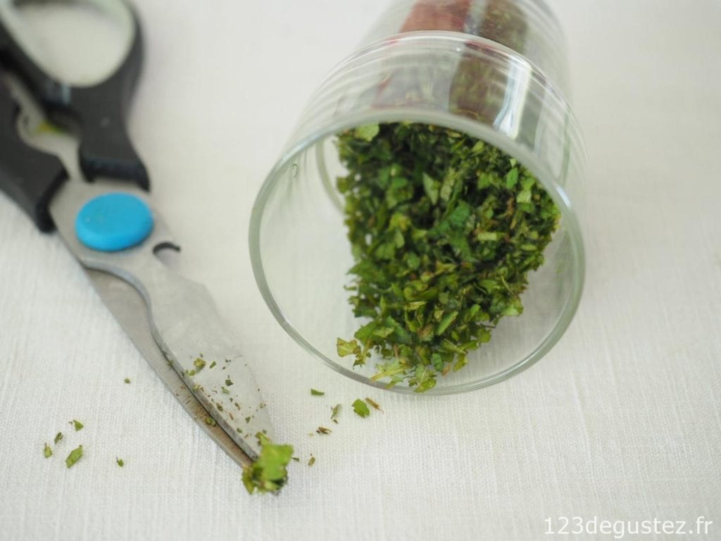 flan de courgette aux herbes