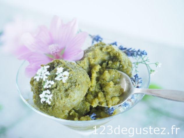 sorbet aux herbes