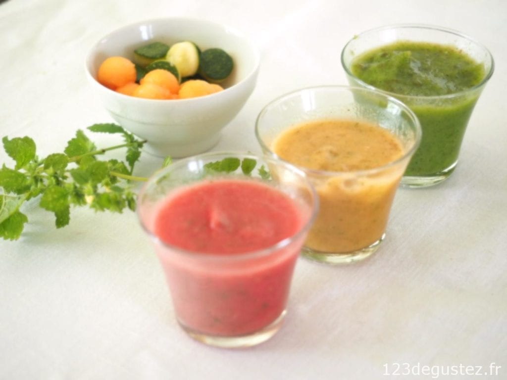 soupe froide tricolore