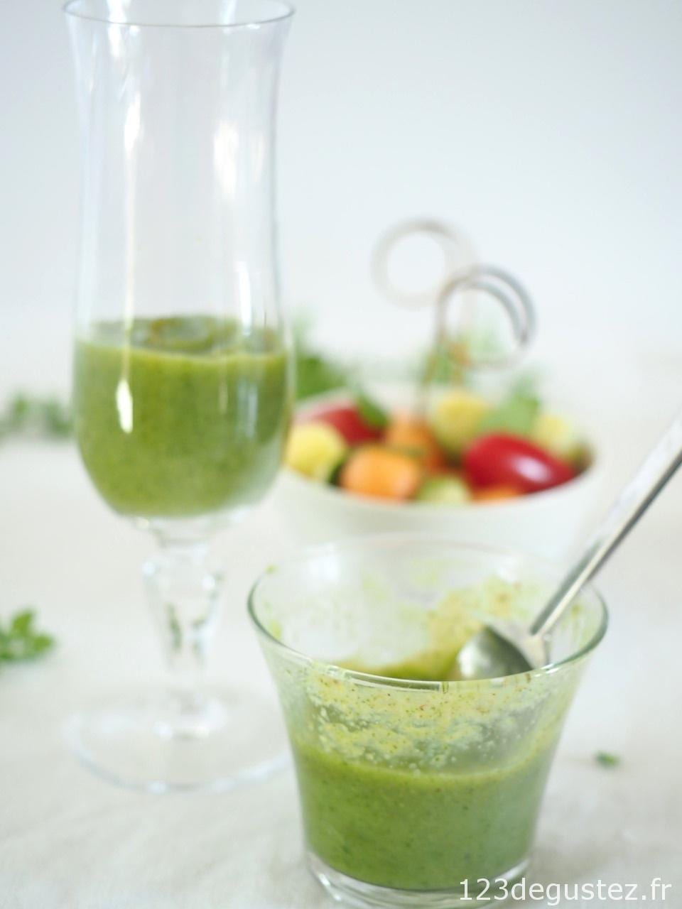 soupe froide tricolore