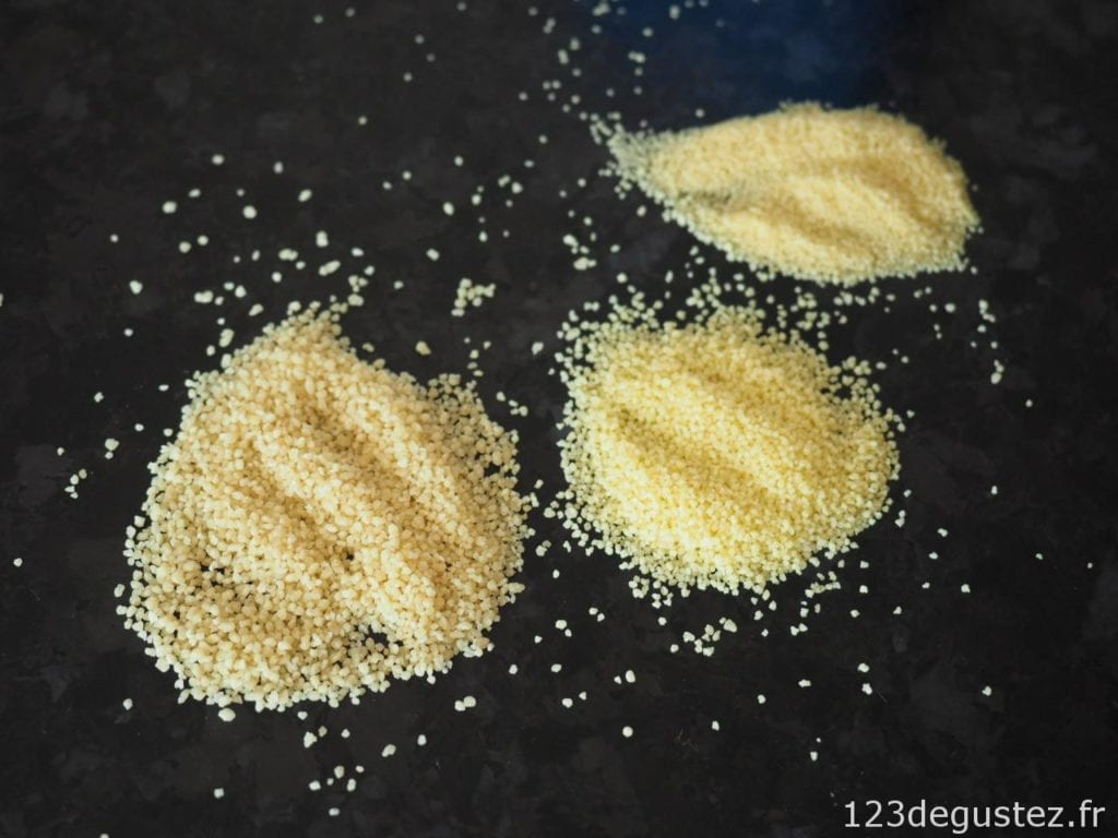 taboulé facile à la semoule.