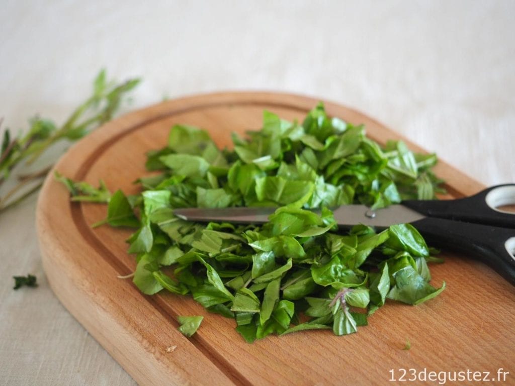 glace salée basilic