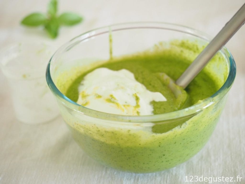 glace salée basilic courgette