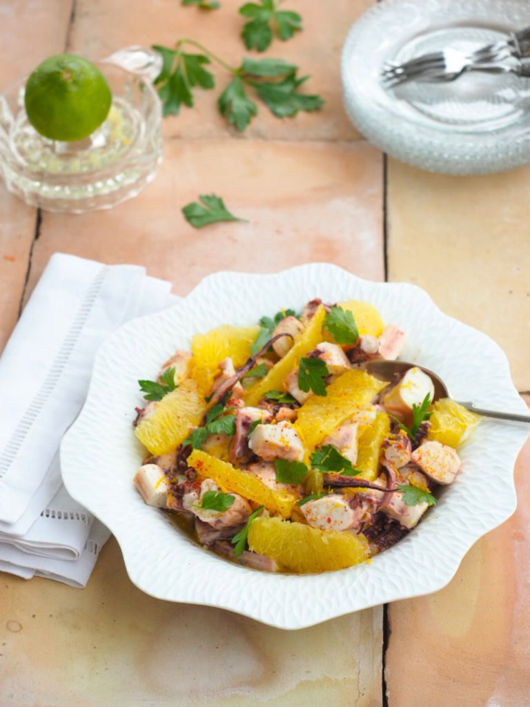 salade de poulpe mariné