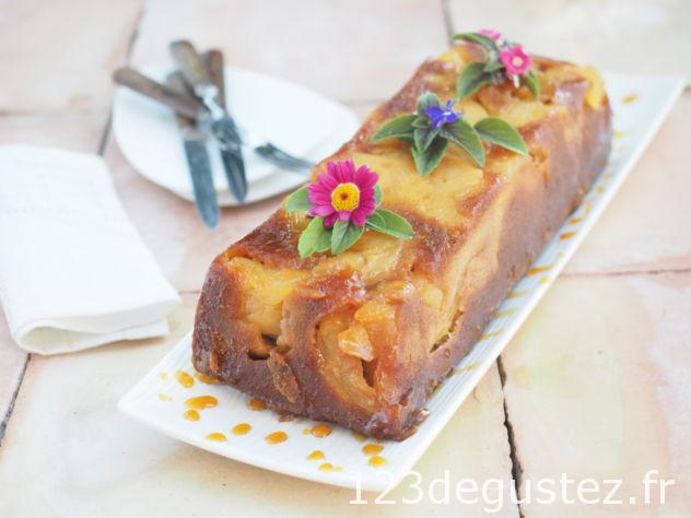 gateau aux pommes caramélisées
