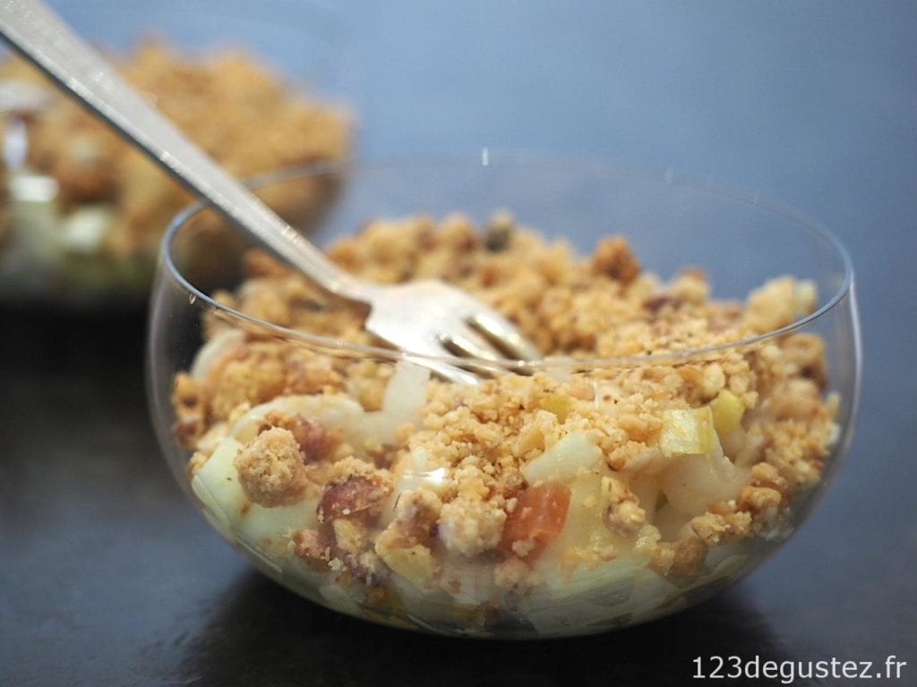 salade d'endive en crumble