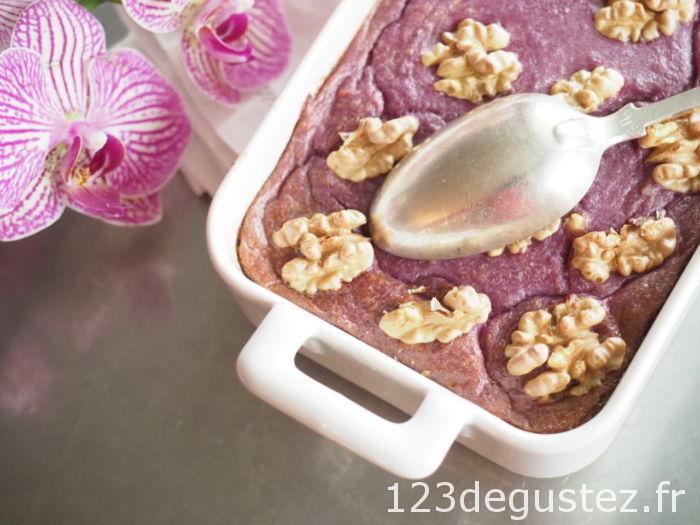 flan de chou-fleur violet