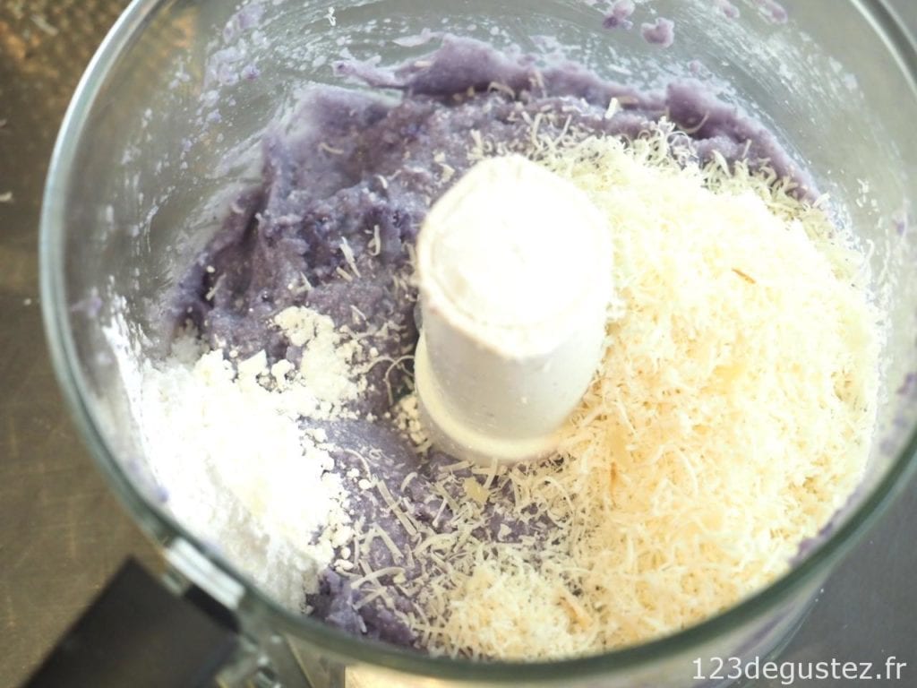 flan de chou-fleur violet