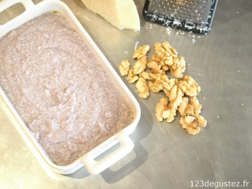 flan de chou-fleur violet