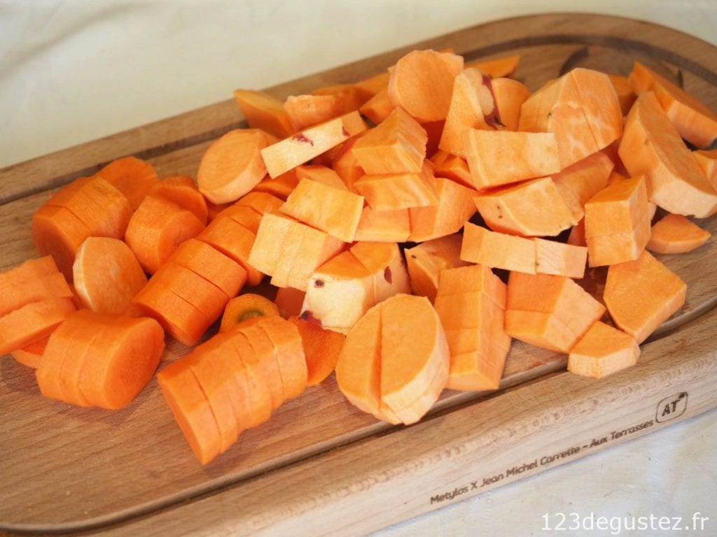 soupe de patate douce au gingembre