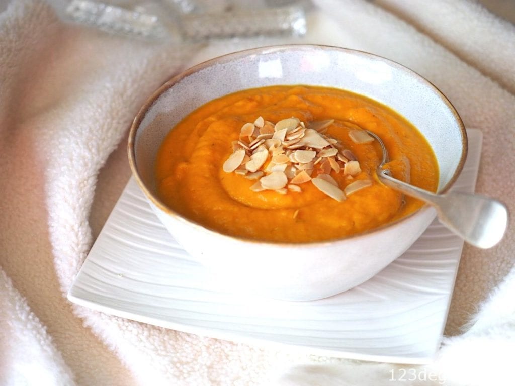 soupe de patate douce au gingembre