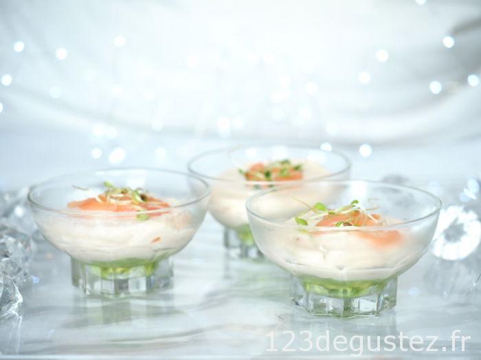 verrine saumon fumé